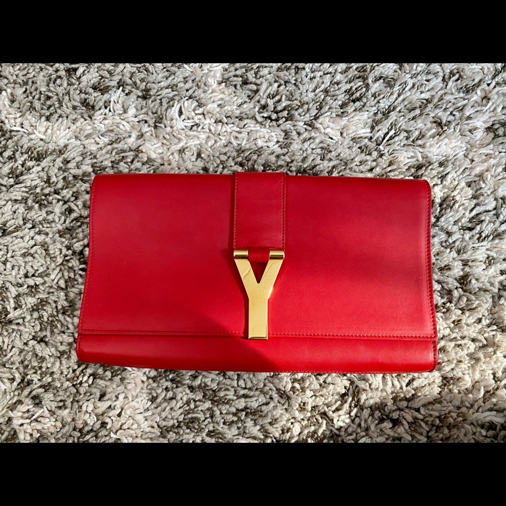 Authentic Saint Lauren Y-ligne Clutch -sold